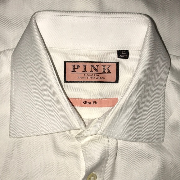 thomas pink slim fit shirt